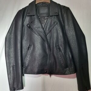 Blank NYC Moto Jacket Women's Medium Vegan Faux Leather